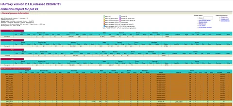 HAProxy Stats Page