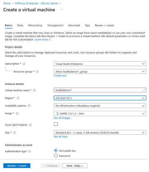 Create the VM