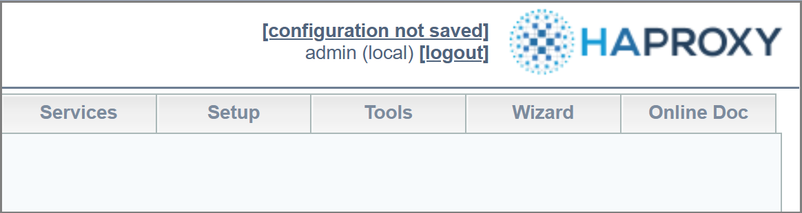 HAProxy ALOHA configuration not saved