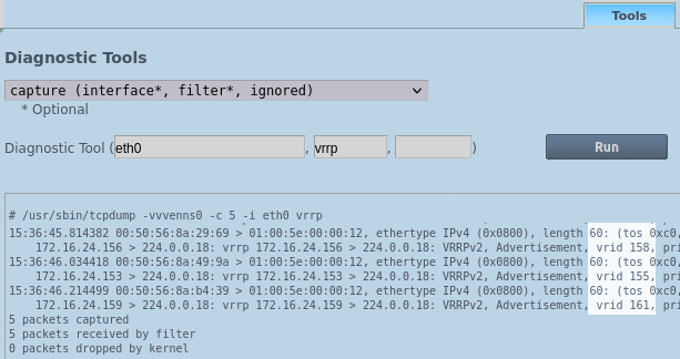 VRRP Capture Tool