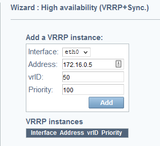 Configuration wizard step 6
