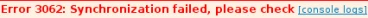 Sync Error