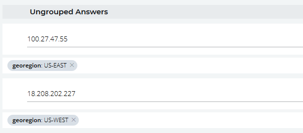 Check the region added