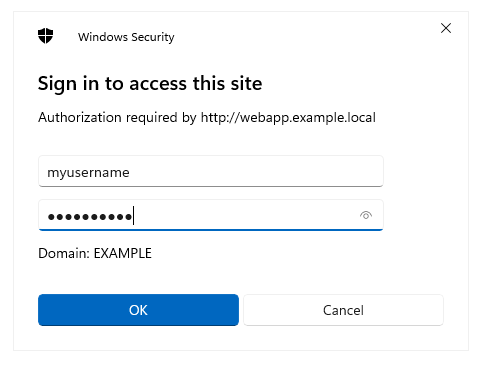 SSO Kerberos login prompt
